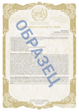 Образец Приложение к СТО 01.064.00220722.2-2020 Чехов Сертификат СТО 01.064.00220722.2-2020 